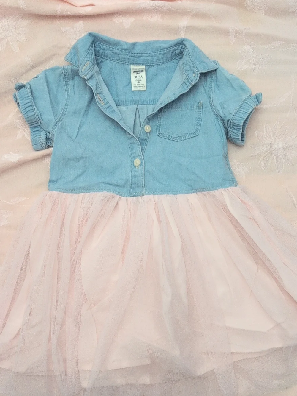 OshKosh B'gosh Light Blue Chambray Toddler Dress